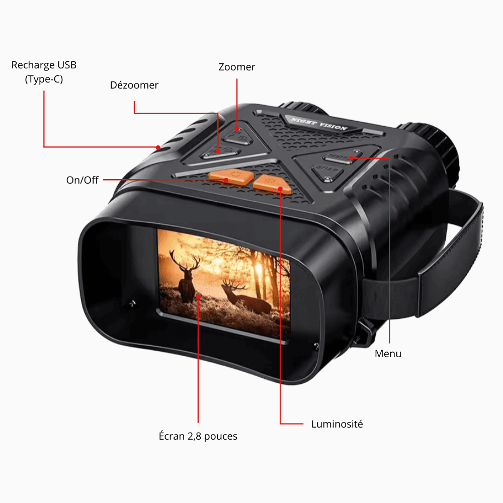 Jumelles vision nocturne HD