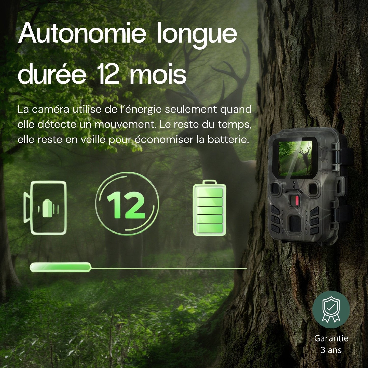 Caméra de chasse Wifi 4K