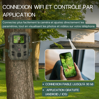 Caméra de chasse Wifi 4K