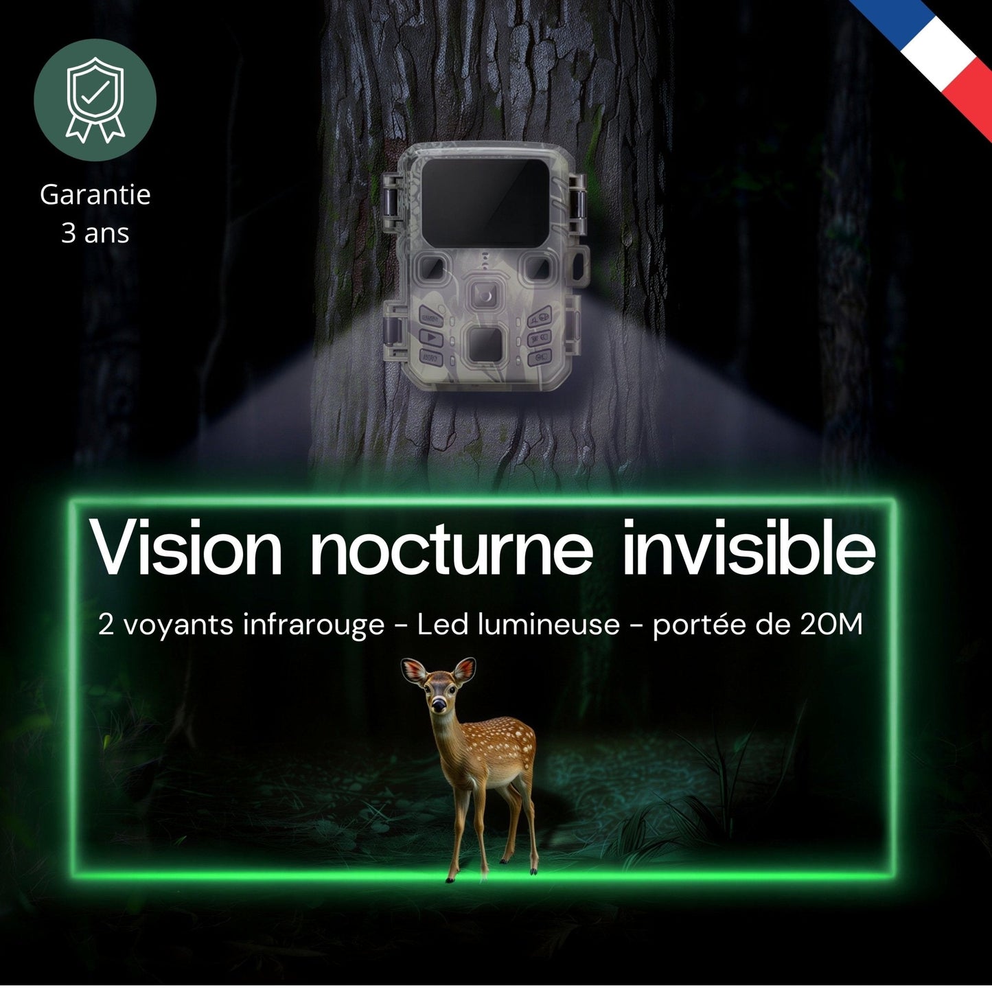 Caméra de chasse Wifi 4K