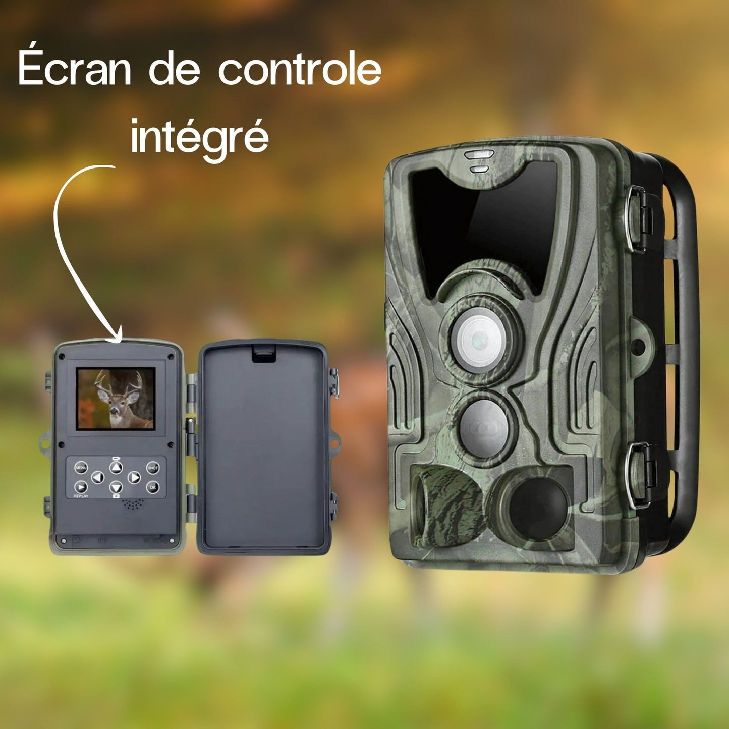 Caméra de chasse full HD avec écran