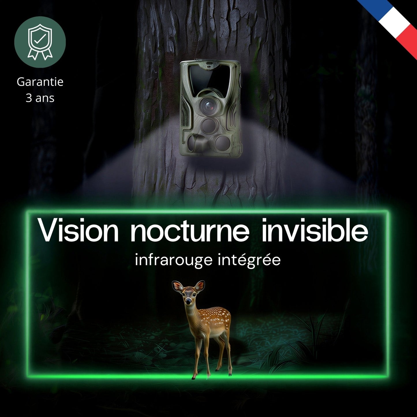 Caméra de chasse full HD avec écran