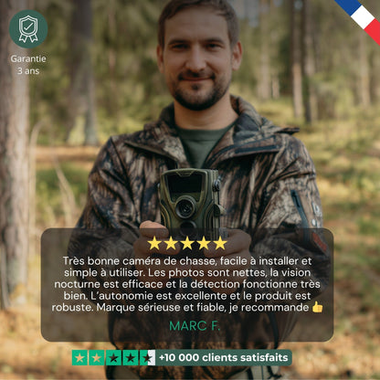 Caméra de chasse full HD avec écran