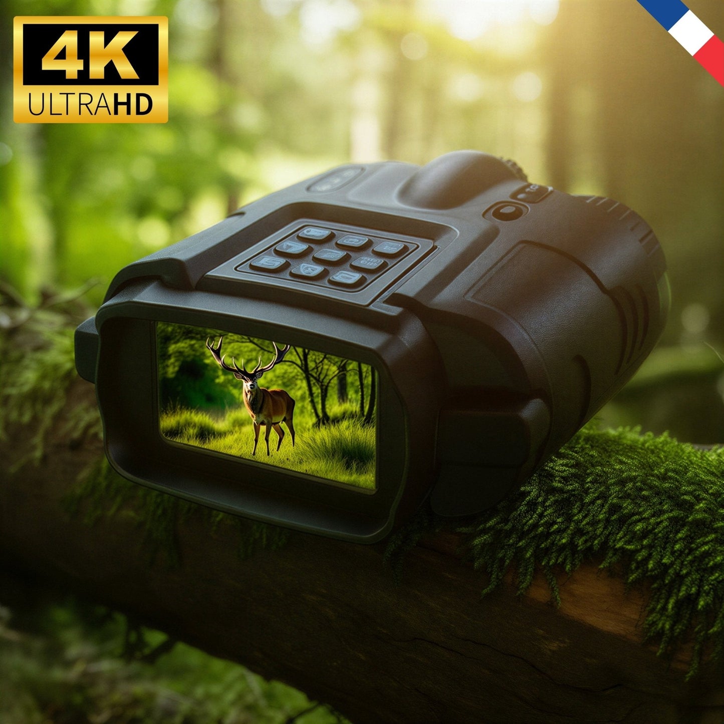 Jumelles vision nocturne 4K - Autonomie 20h