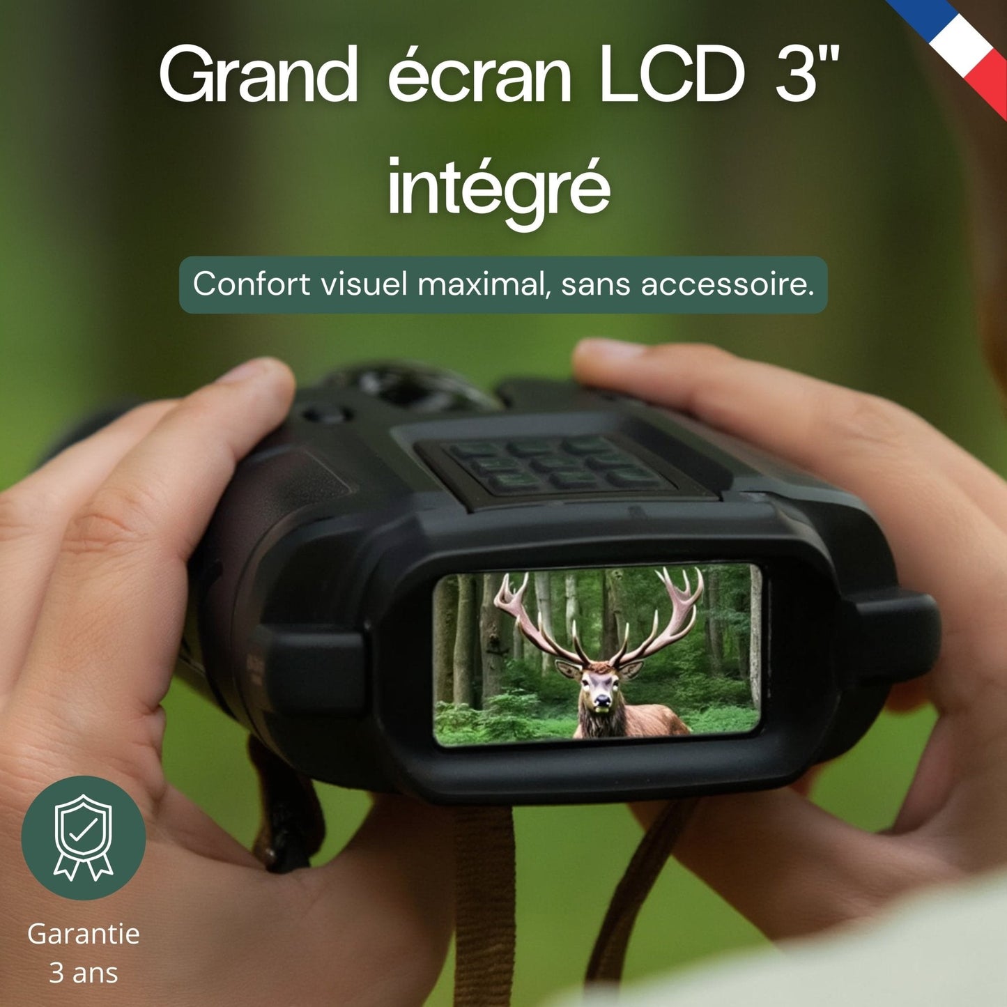 Jumelles vision nocturne 4K - Autonomie 20h