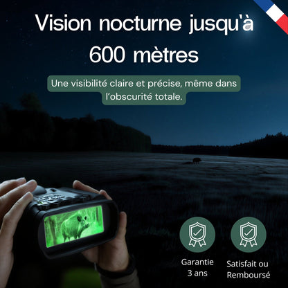 Jumelles vision nocturne 4K - Autonomie 20h