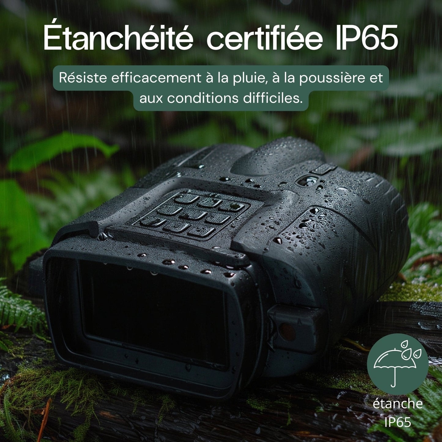 Jumelles vision nocturne 4K - Autonomie 20h