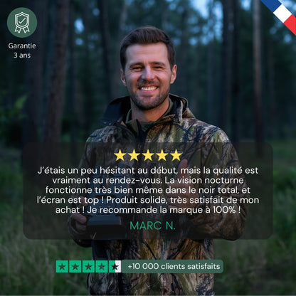 Jumelles vision nocturne 4K - Autonomie 20h