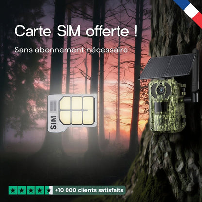 Caméra de chasse 4G solaire