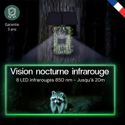 Caméra de chasse 4G solaire