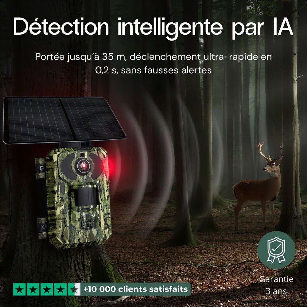 Caméra de chasse 4G solaire