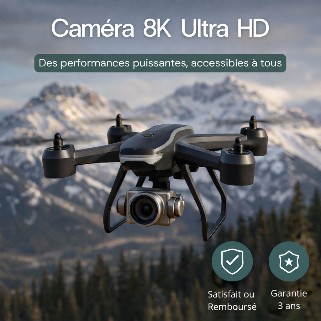 Drone vidéo 8K