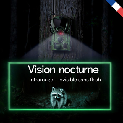 Camera de chasse 4K avec écran 4G+ – Images ultra nettes & contrôle à distance