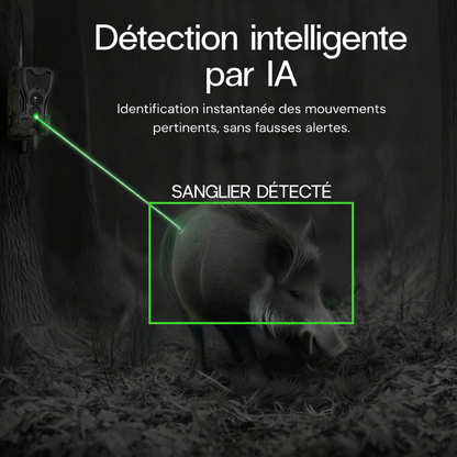 Camera de chasse 4K avec écran 4G+ – Images ultra nettes & contrôle à distance